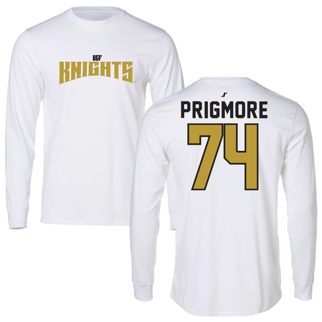 University of Central Florida Football White Classic Long Sleeve - #74 Matthew Prigmore