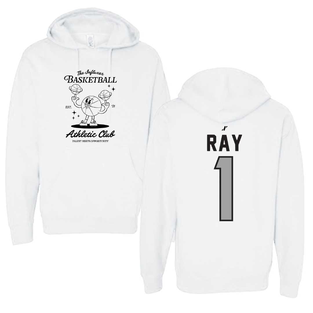 Basketball White Influxer Athletic Club Hoodie - #1 Shelby Ray