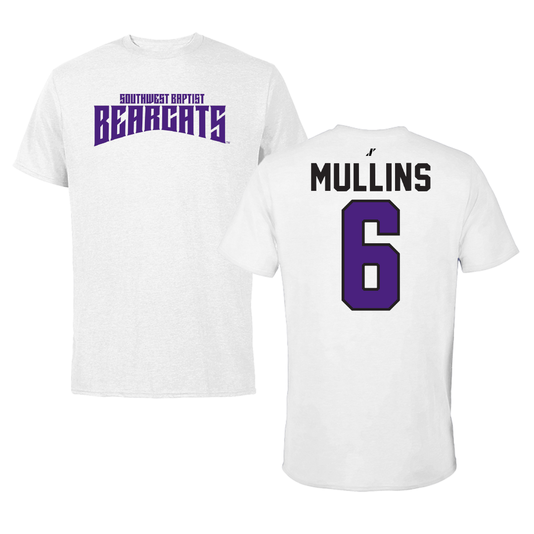 Southwest Baptist University Football White Classic Tee - #6 Canaan Mullins