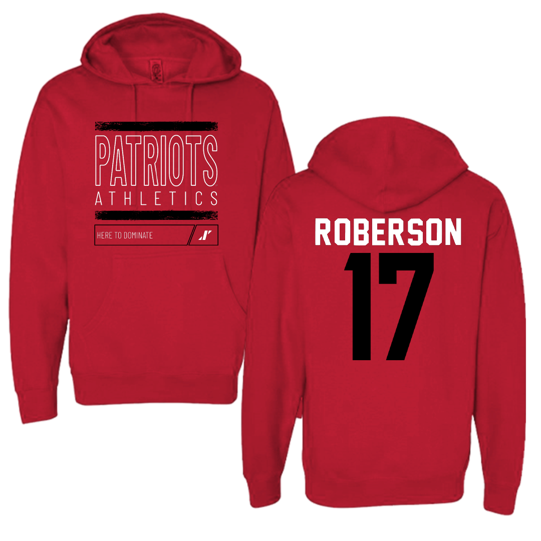 Dallas Baptist University Soccer Red Dominate Hoodie - #17 Haley Roberson