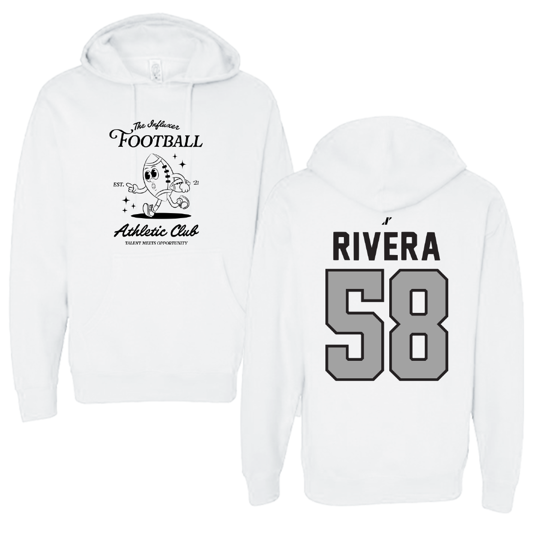 Football White Influxer Athletic Club Hoodie - #58 Ashton Rivera