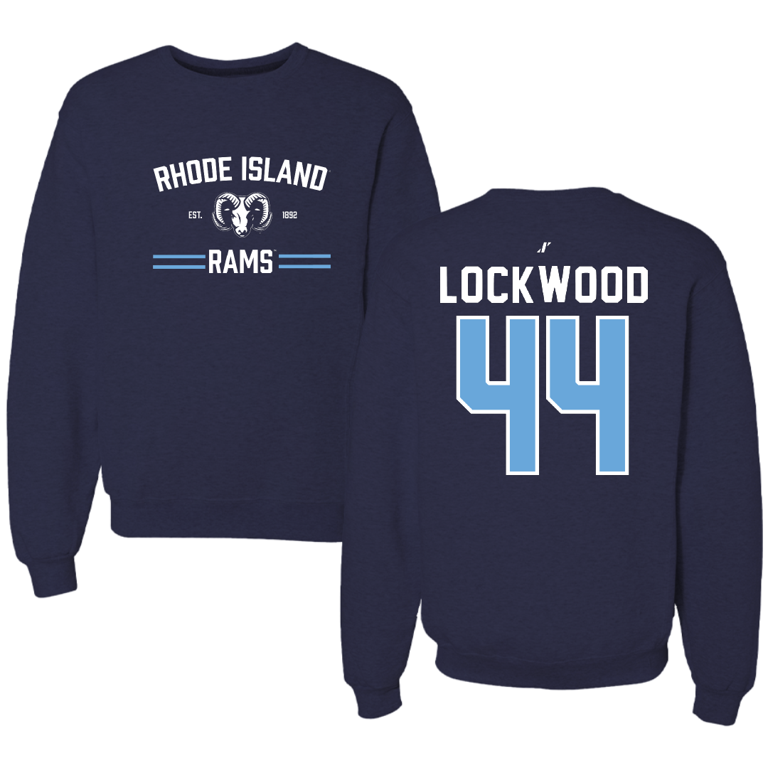 University of Rhode Island Lacrosse Navy General Crewneck - #44 Zoe Lockwood