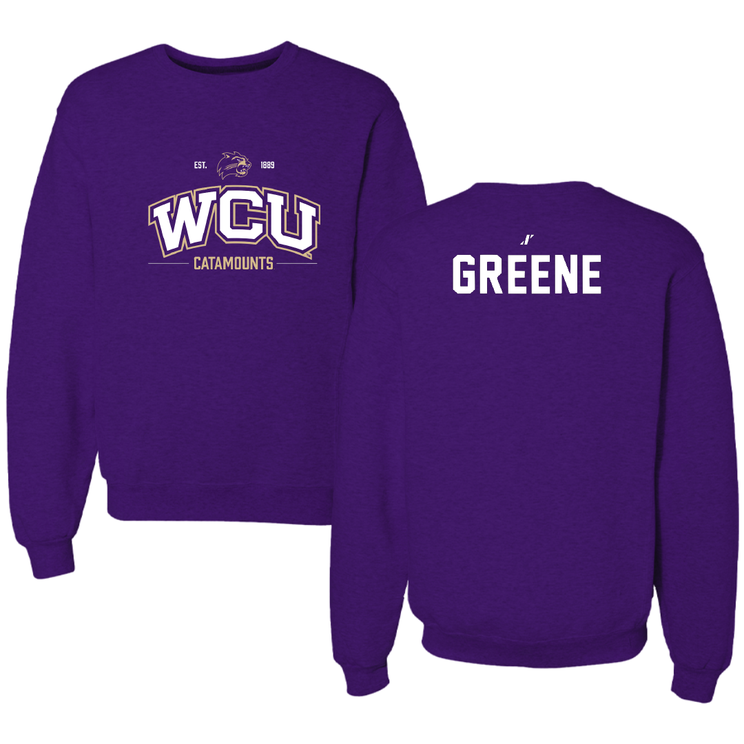Western Carolina University TF and XC Purple General Crewneck - Jasmine Greene