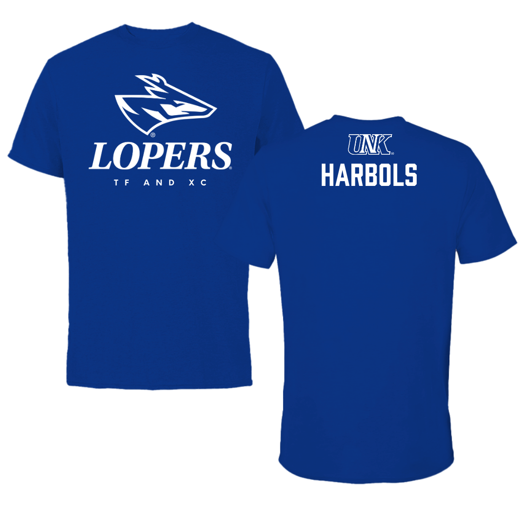 University of Nebraska at Kearney TF and XC True Royal Blue Performance Tee - Richard Harbols