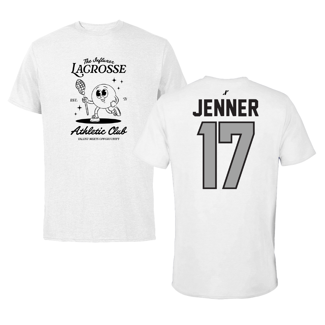 Lacrosse White Influxer Athletic Club Tee - #17 Sylvi Jenner