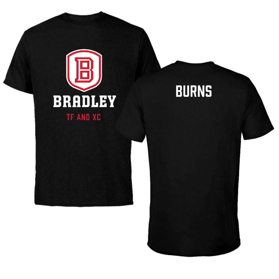Bradley University TF and XC Black Block Performance Tee - Oliver Burns