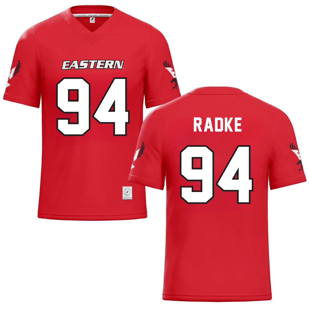 Eastern Washington University Red Football Jersey - #94 Jaden Radke