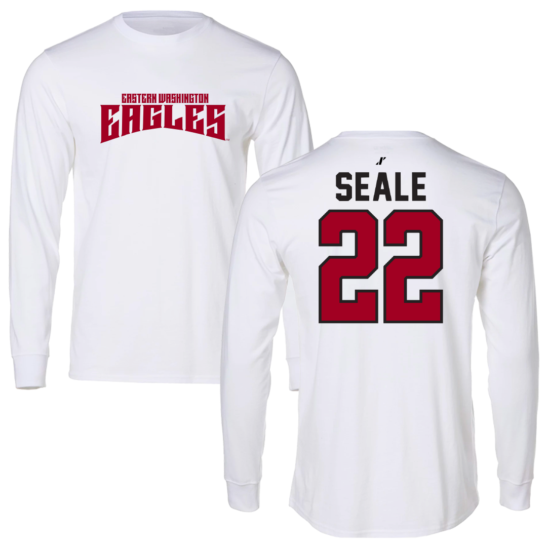Eastern Washington University Basketball White Classic Long Sleeve - #22 Jackson Seale