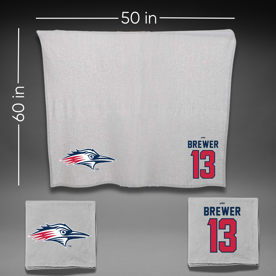 Metropolitan State University of Denver Volleyball Gray Blanket - #13 GabriElle Brewer
