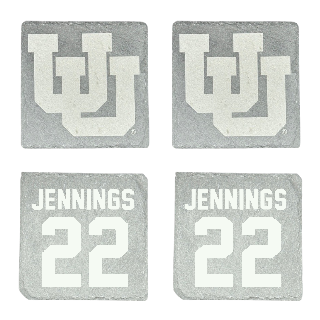 University of Utah Soccer Stone Coaster (4 Pack)  - #22 Kyla Jennings