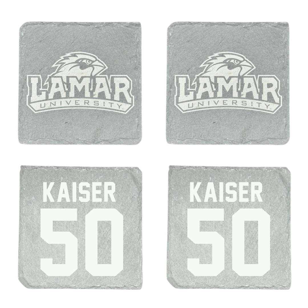Lamar University Baseball Stone Coaster (4 Pack)  - #50 Connor Kaiser