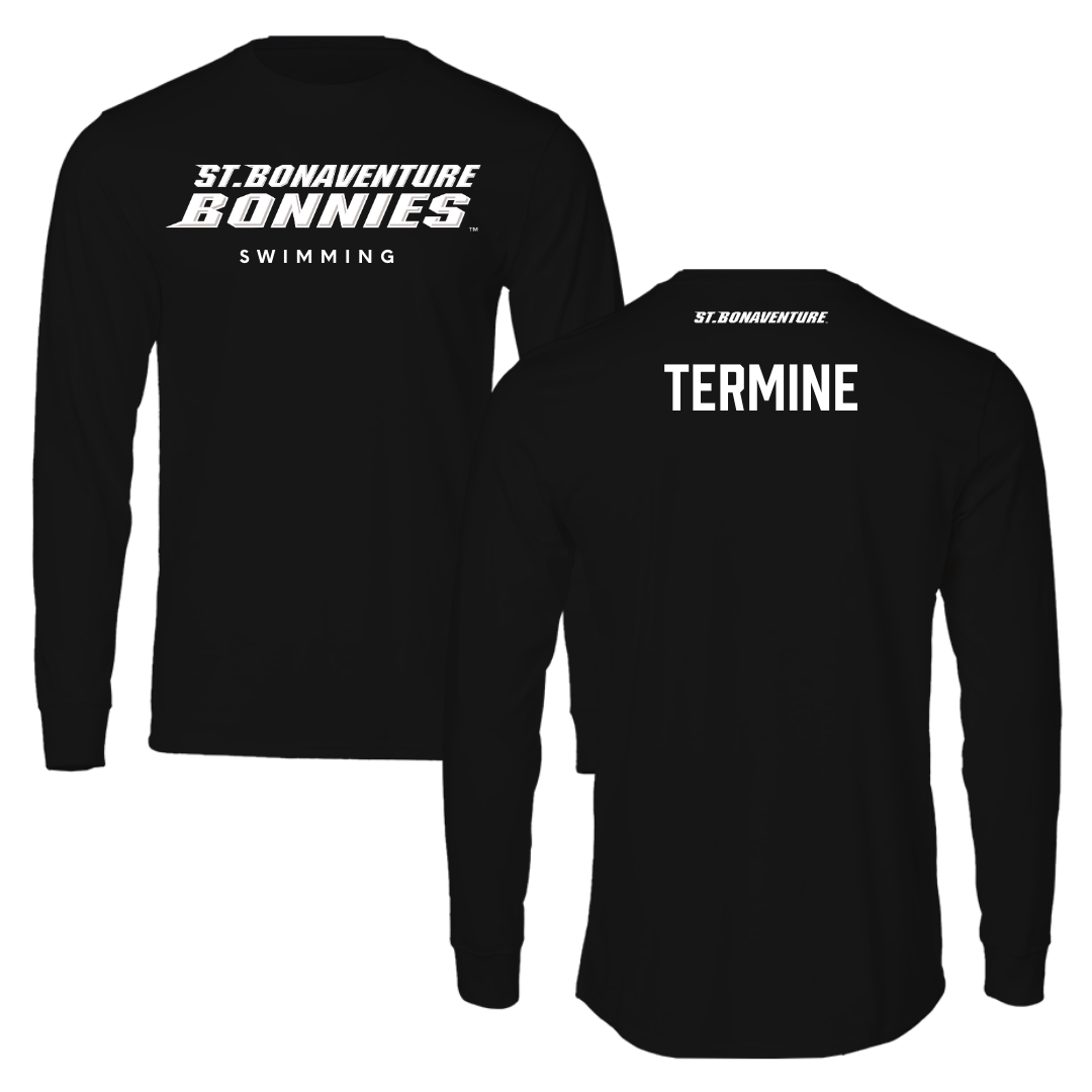 St. Bonaventure University Swimming & Diving Black Long Sleeve - Luigi Termine