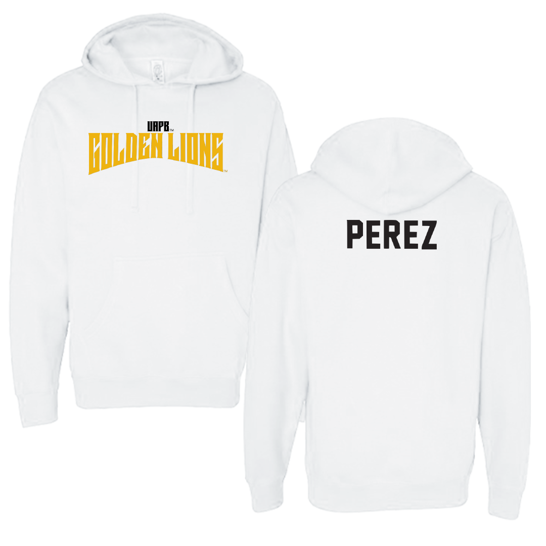 University of Arkansas-Pine Bluff Golf White Classic Hoodie - Angel Perez