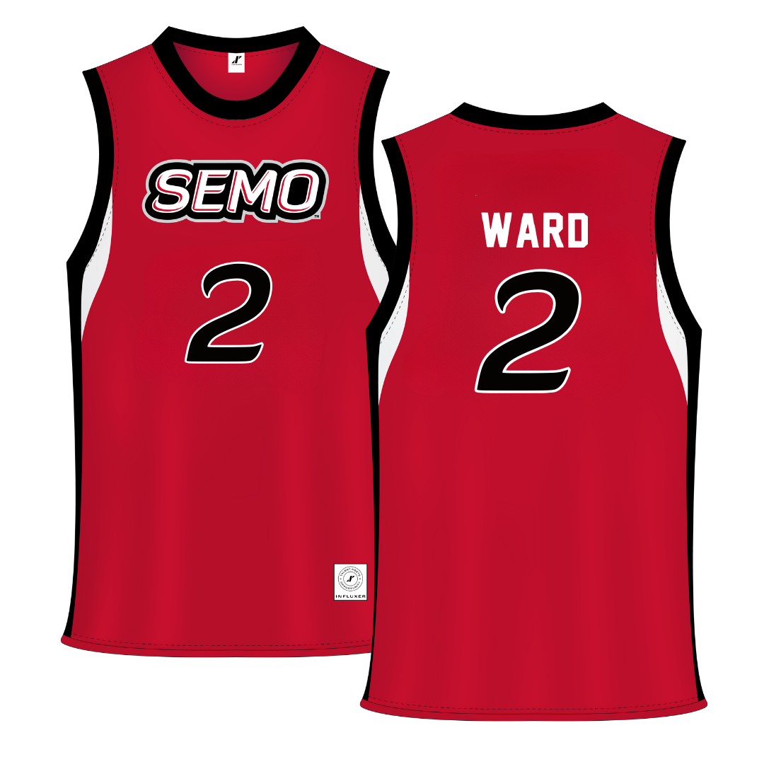 Southeast Missouri State University Red Basketball Jersey - #2 BJ Ward