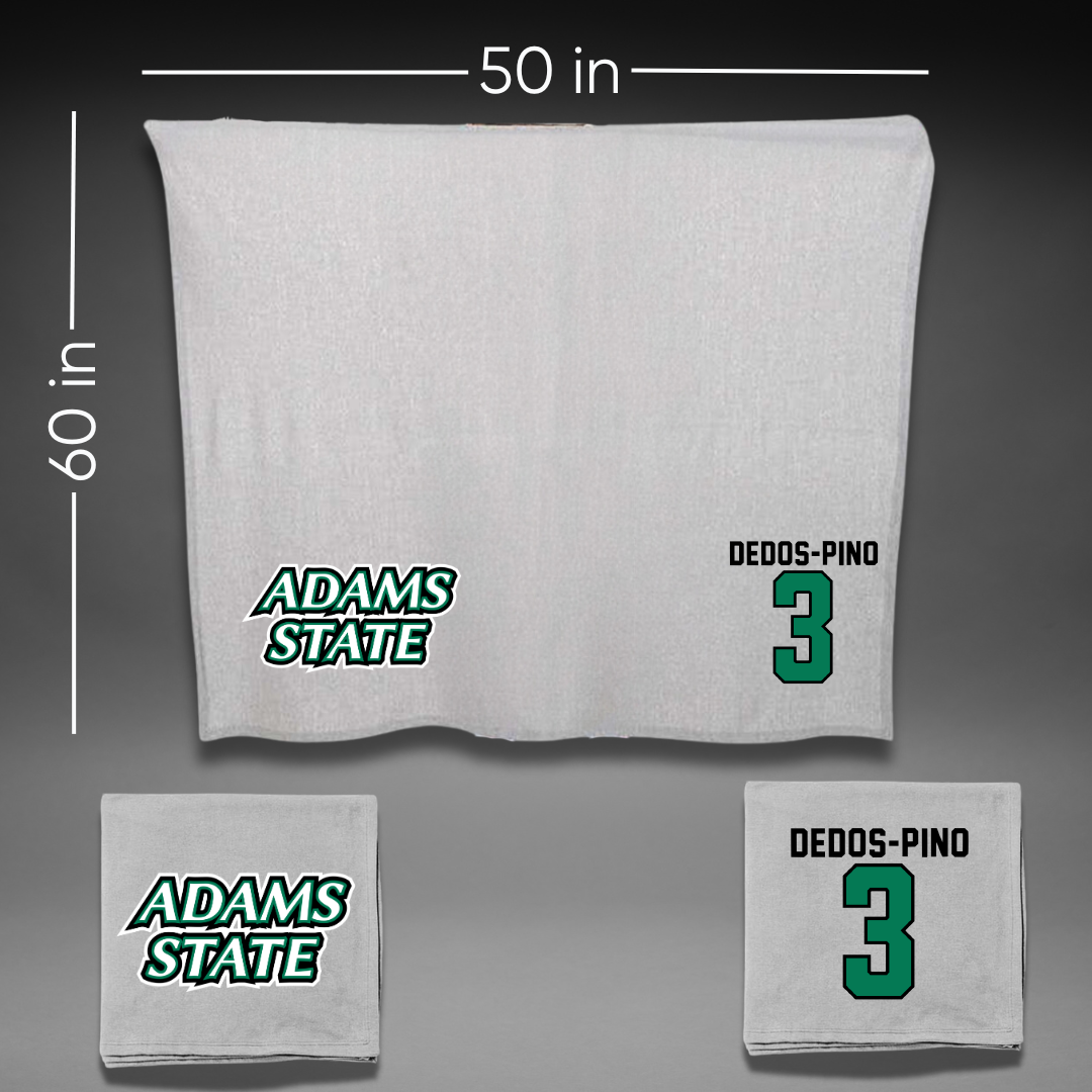 Adams State University Soccer Gray Blanket - #3 Yarelis Dedos-Pino