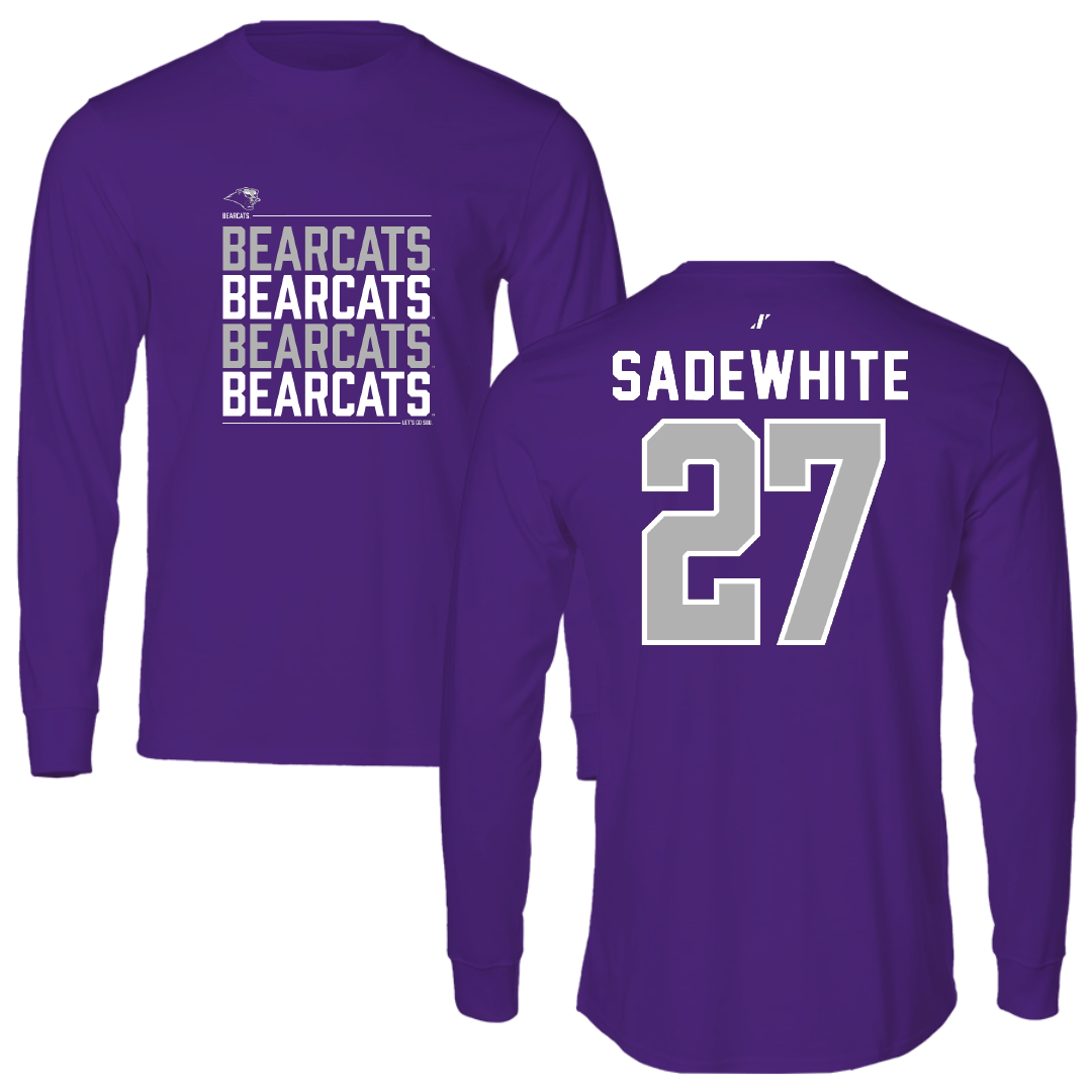 Southwest Baptist University Softball Purple General Long Sleeve - #27 Lucy Sadewhite