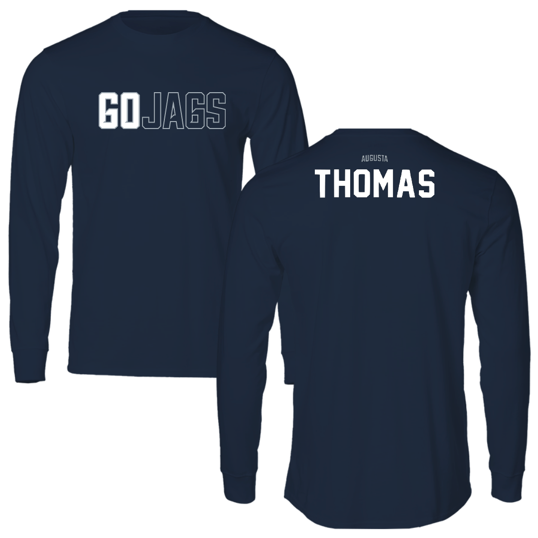 Augusta University TF and XC Navy Performance Long Sleeve - Trent Thomas