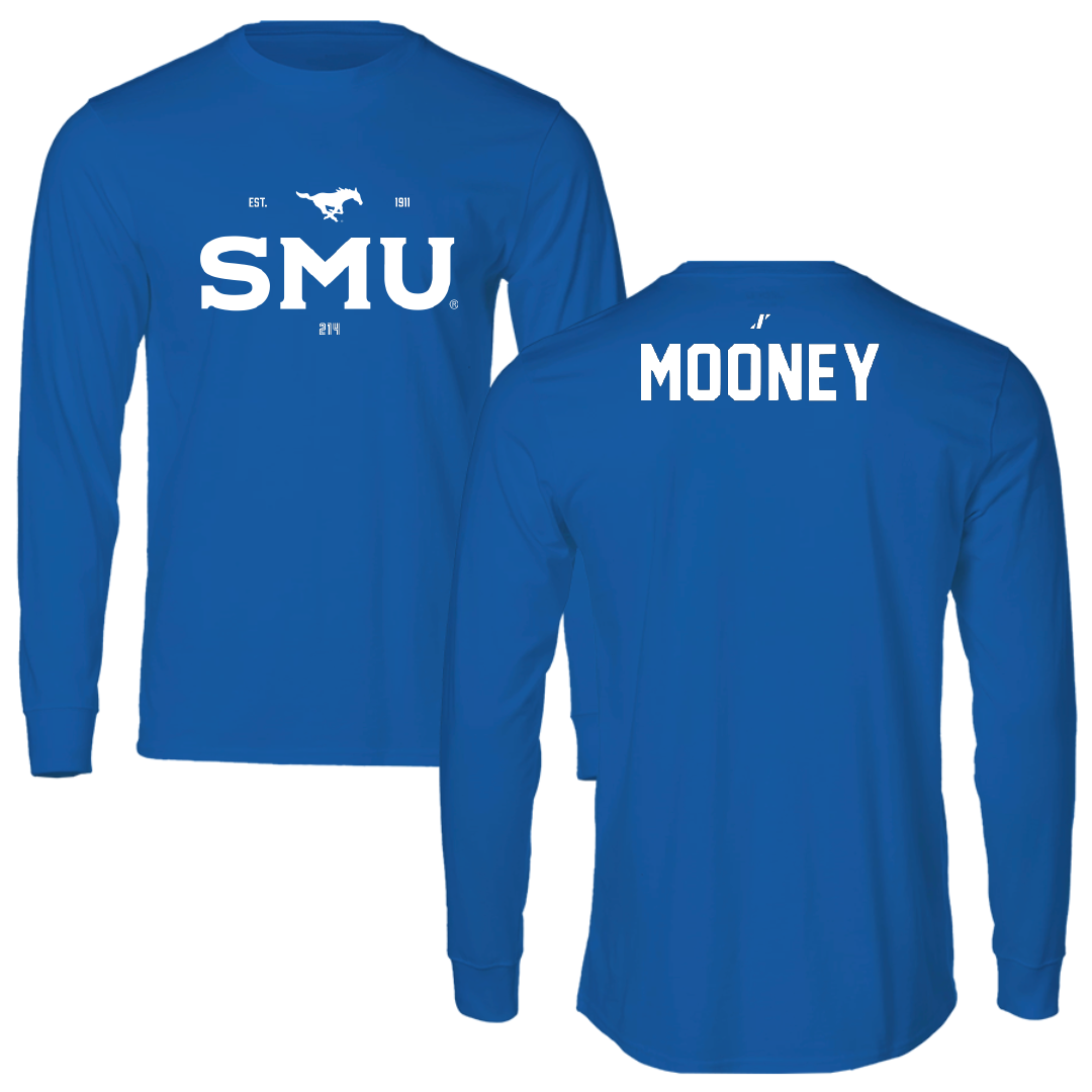 Southern Methodist University Equestrian Blue General Long Sleeve - Aedan Mooney
