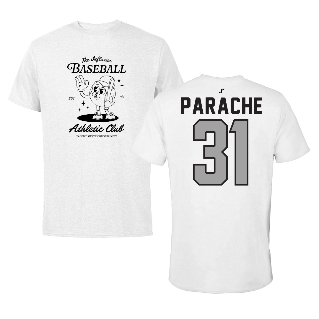 Baseball White Influxer Athletic Club Tee - #31 Nuno Parache