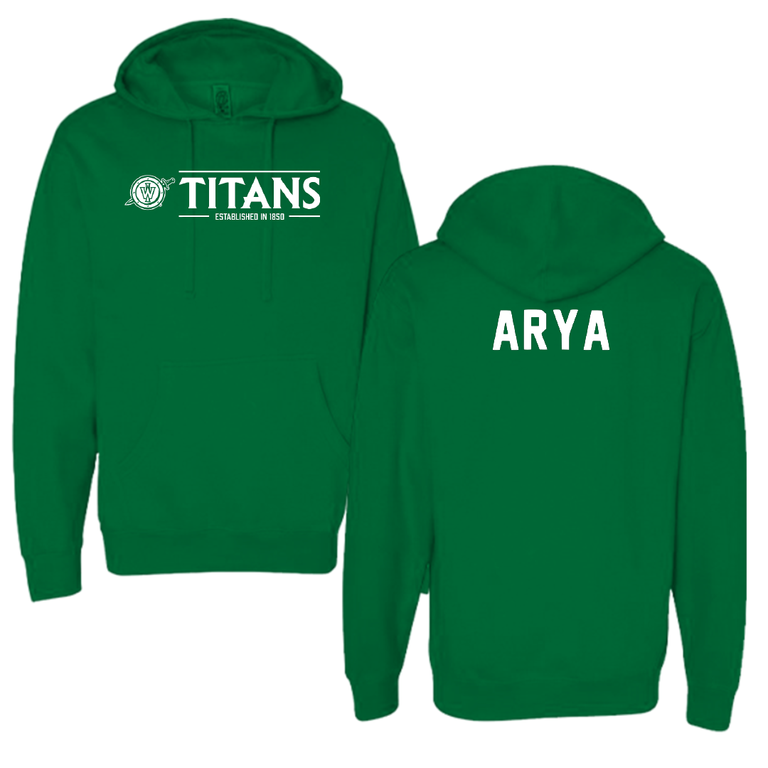 Illinois Wesleyan University TF and XC Green General Hoodie - Justin Arya