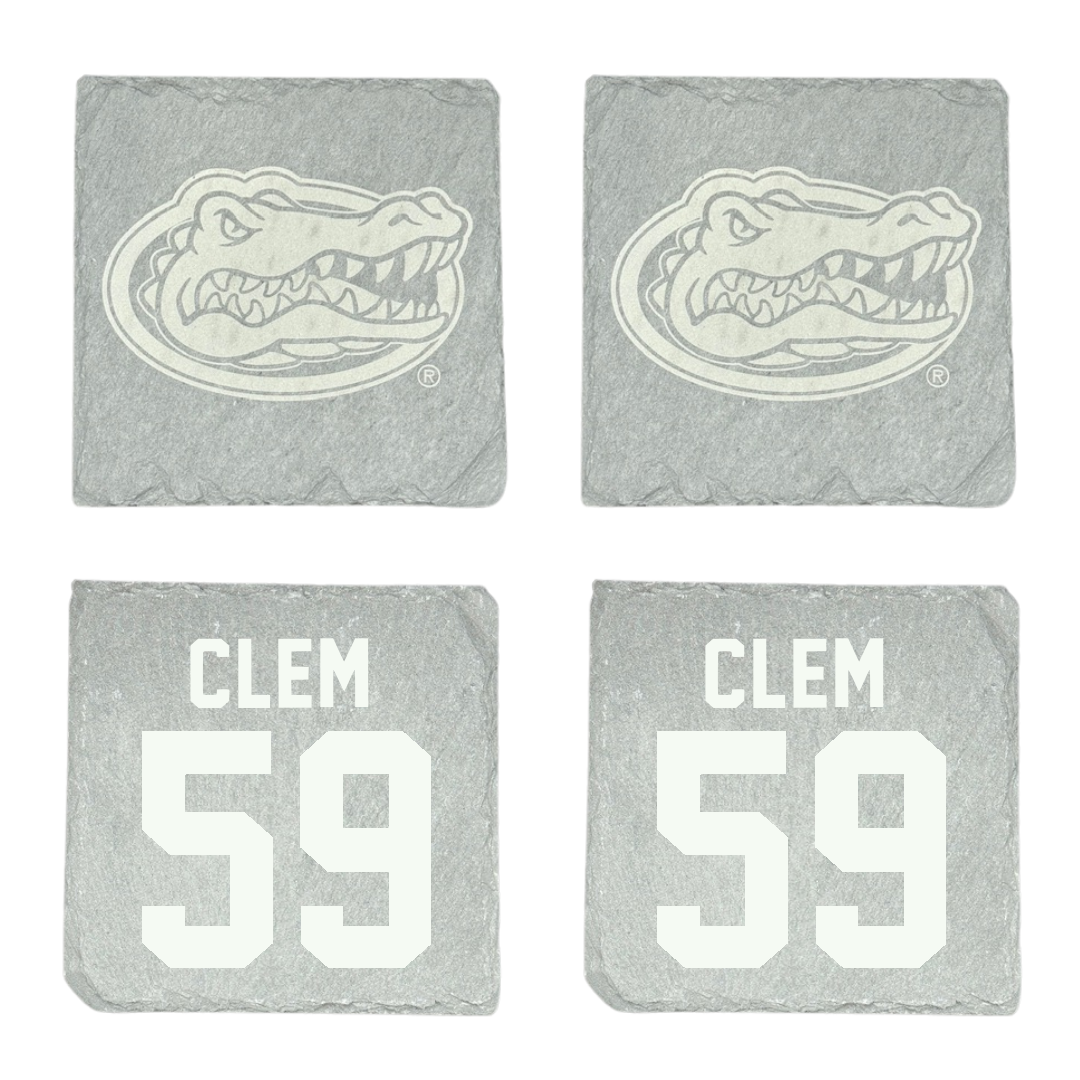 University of Florida Football Stone Coaster (4 Pack)  - #59 Hayden Clem
