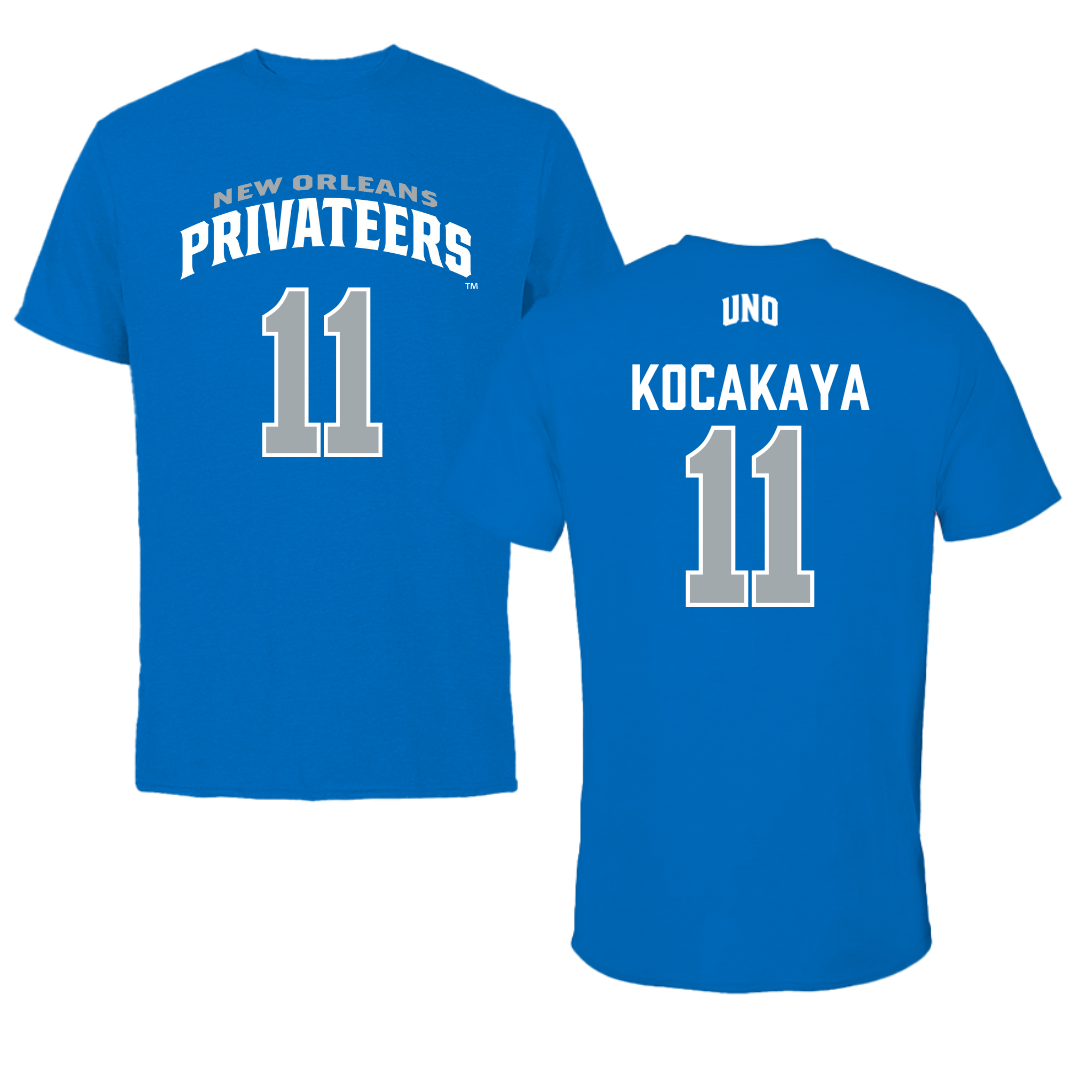 University of New Orleans Volleyball Blue Jersey Tee - #11 Buse Kocakaya