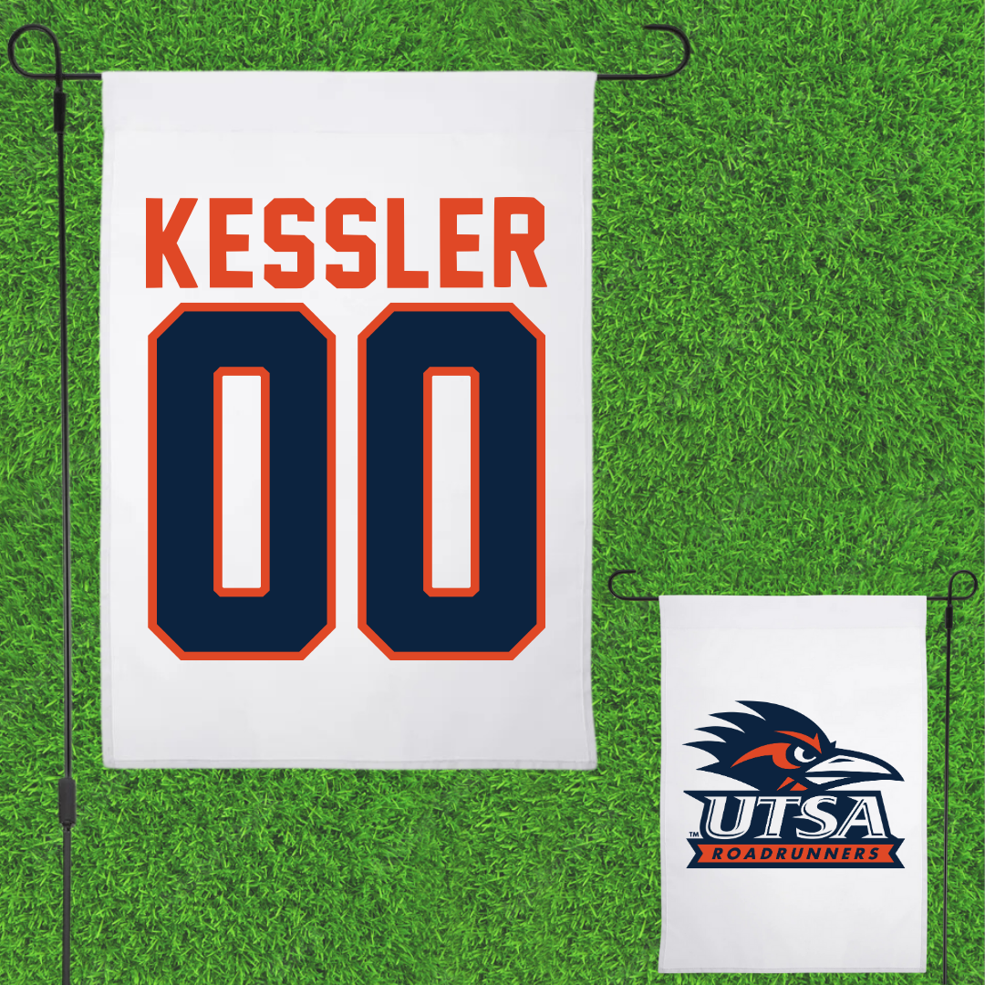 University of Texas at San Antonio Soccer White Garden Flag - #00 Jasmine Kessler