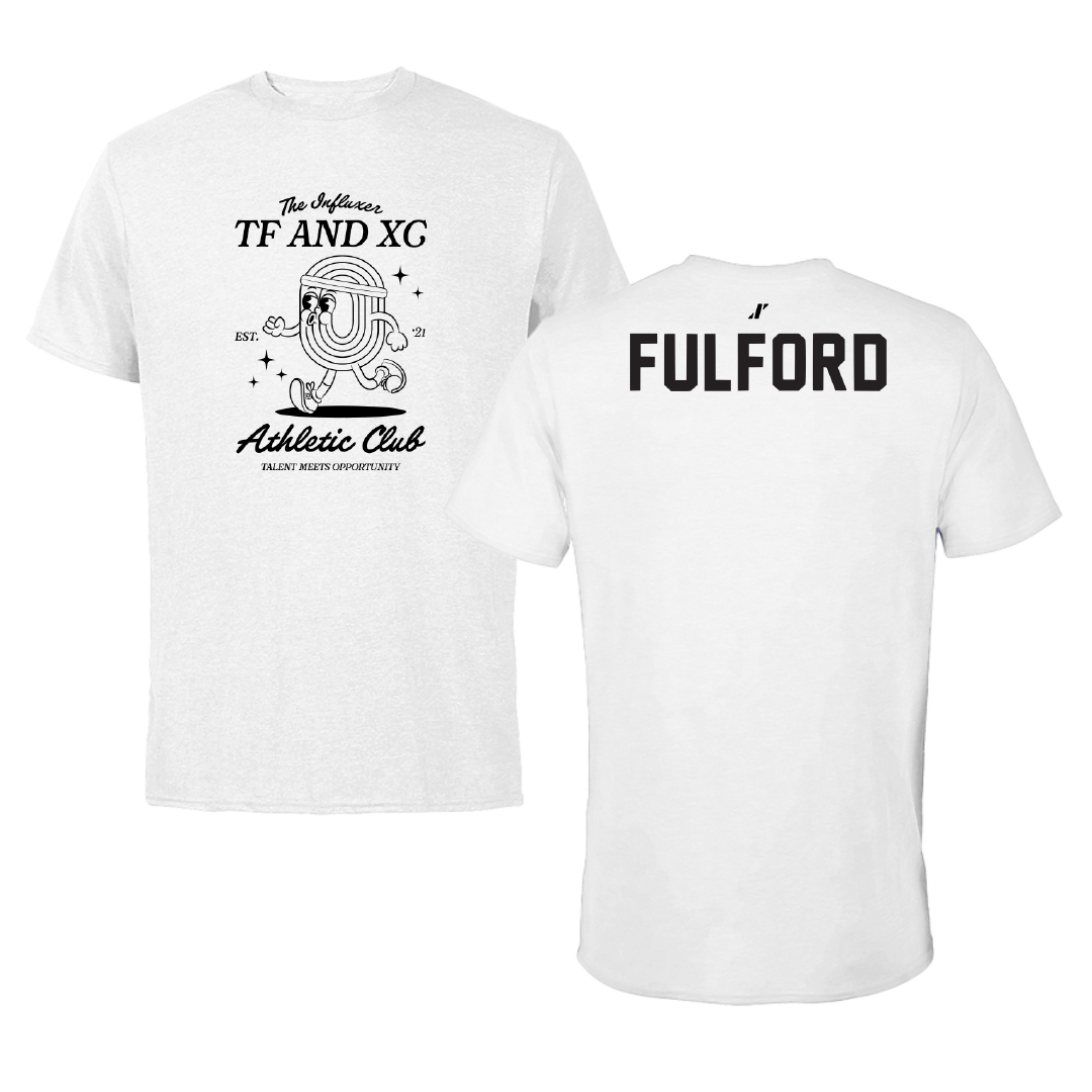 TF and XC White Influxer Athletic Club Tee - Ethan Fulford