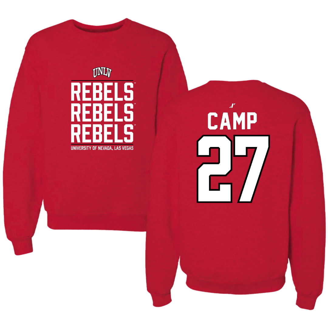 University of Nevada-Las Vegas Soccer Red General Crewneck - #27 Kylie Camp