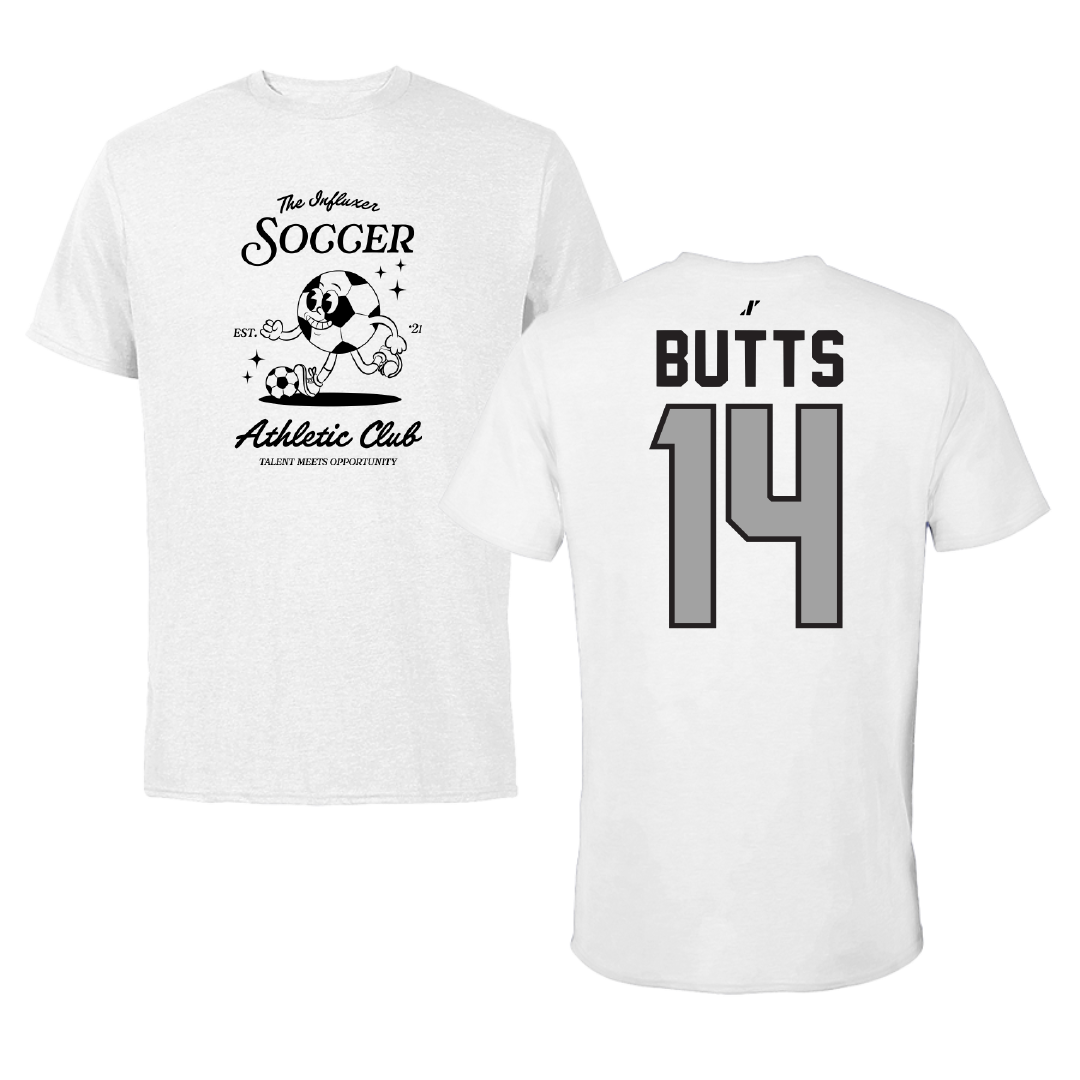 Soccer White Influxer Athletic Club Tee - #14 Njeri Butts