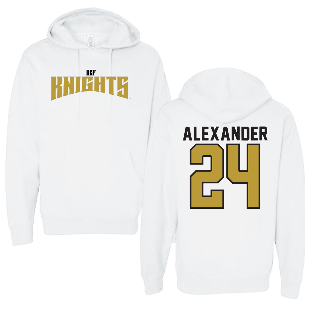 University of Central Florida Football White Classic Hoodie - #24 Xe'ree Alexander
