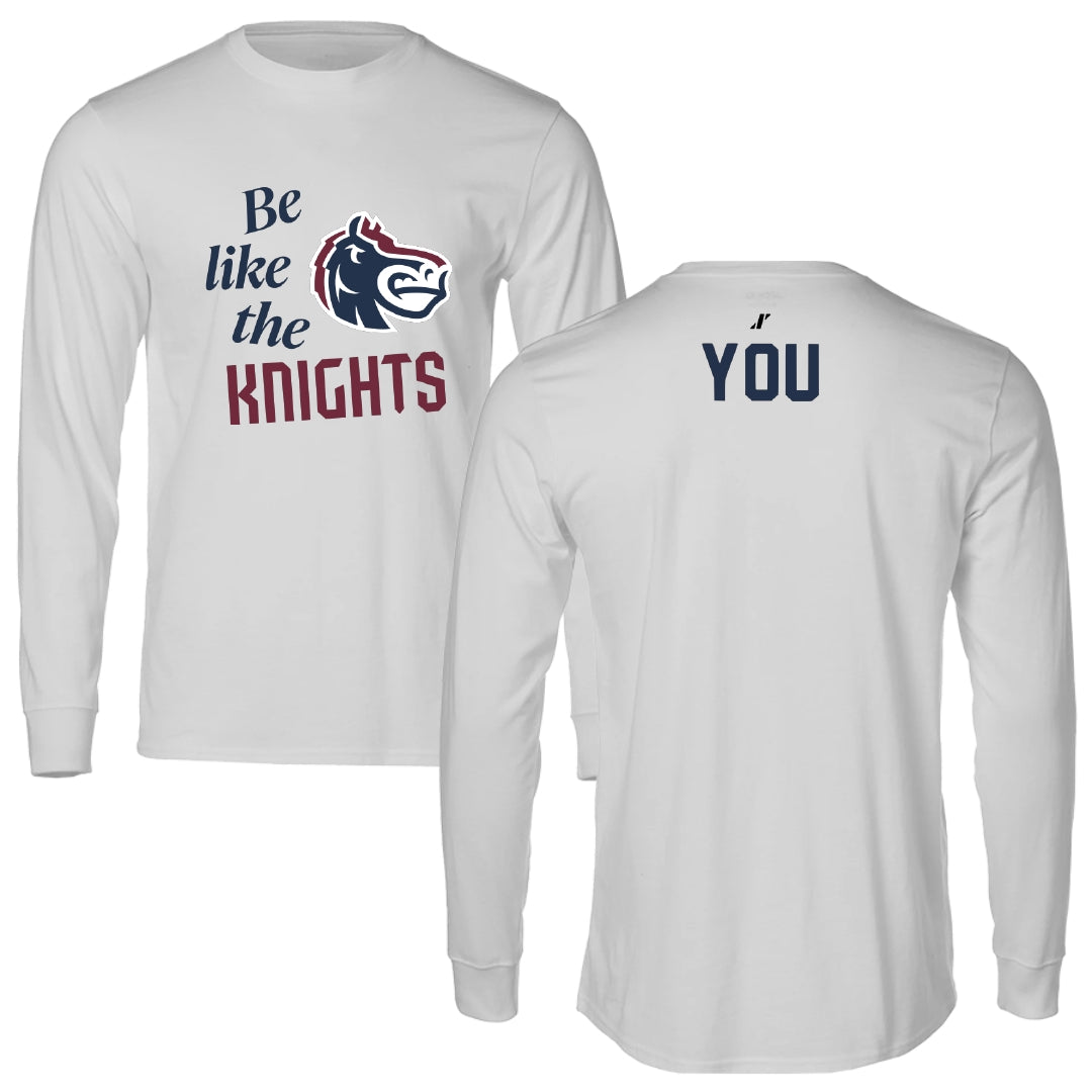 Fairleigh Dickinson University-Metropolitan Campus Golf Light Gray Be Like Us Performance Long Sleeve - Kaitlyn You