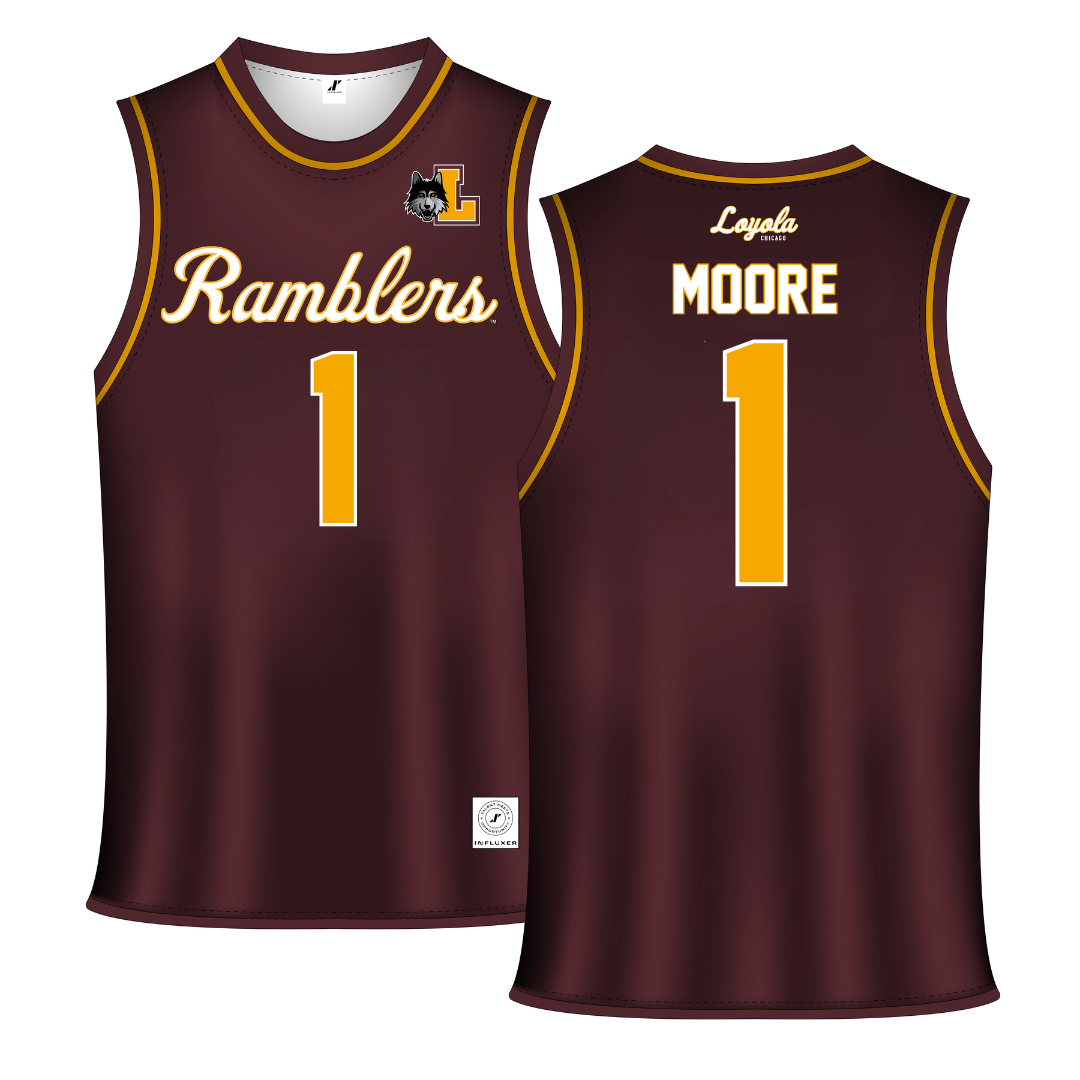 Loyola University-Chicago Maroon Basketball Jersey - #1 Aaliyah Moore