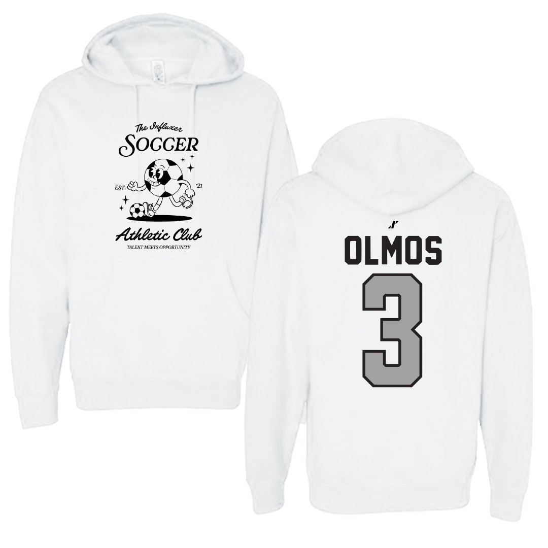 Soccer White Influxer Athletic Club Hoodie - #3 Angelina Olmos