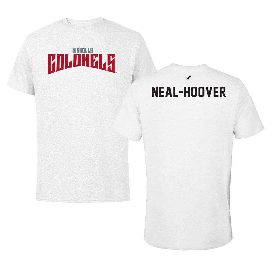 Nicholls State University TF and XC White Classic Tee - Cherie Neal-Hoover