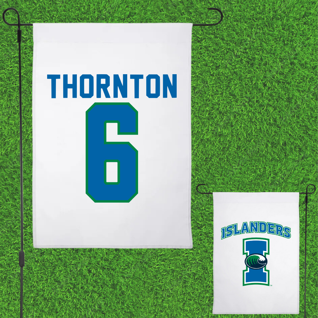 Texas A&M University-Corpus Christi Softball White Garden Flag - #6 Mimi Thornton