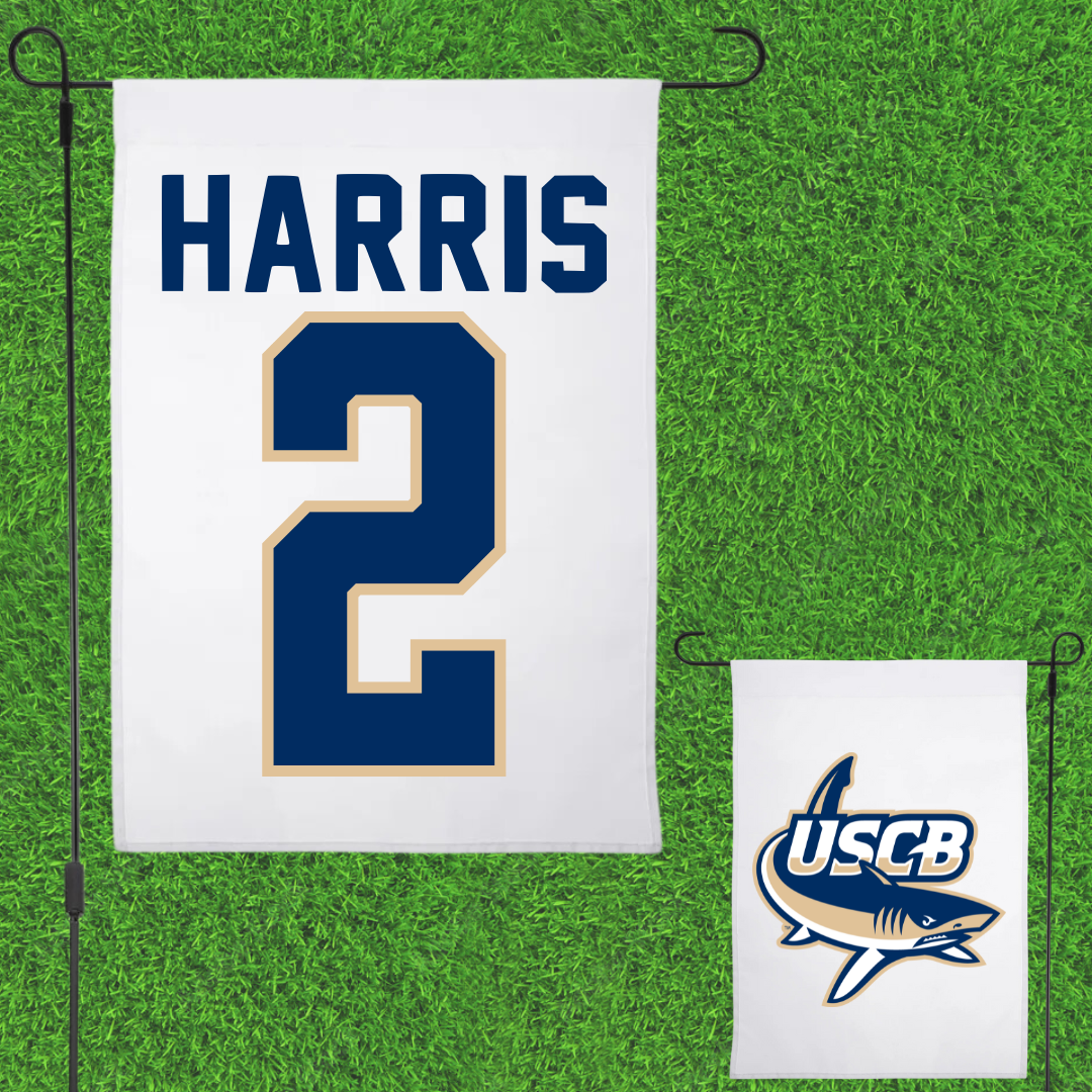 University of South Carolina Beaufort Soccer White Garden Flag - #2 Kennedy Harris