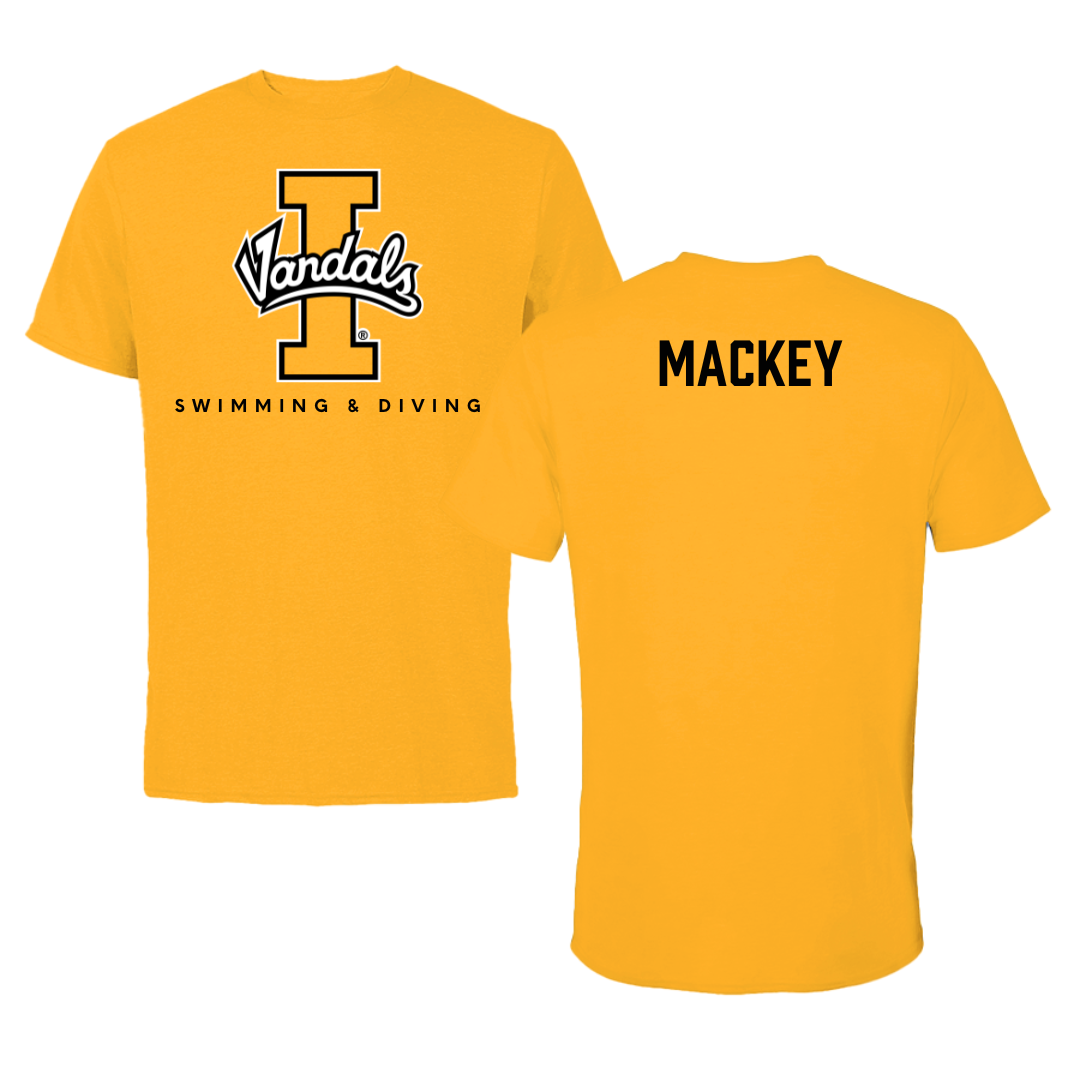 University of Idaho Swimming & Diving Gold Tee - Maren Mackey