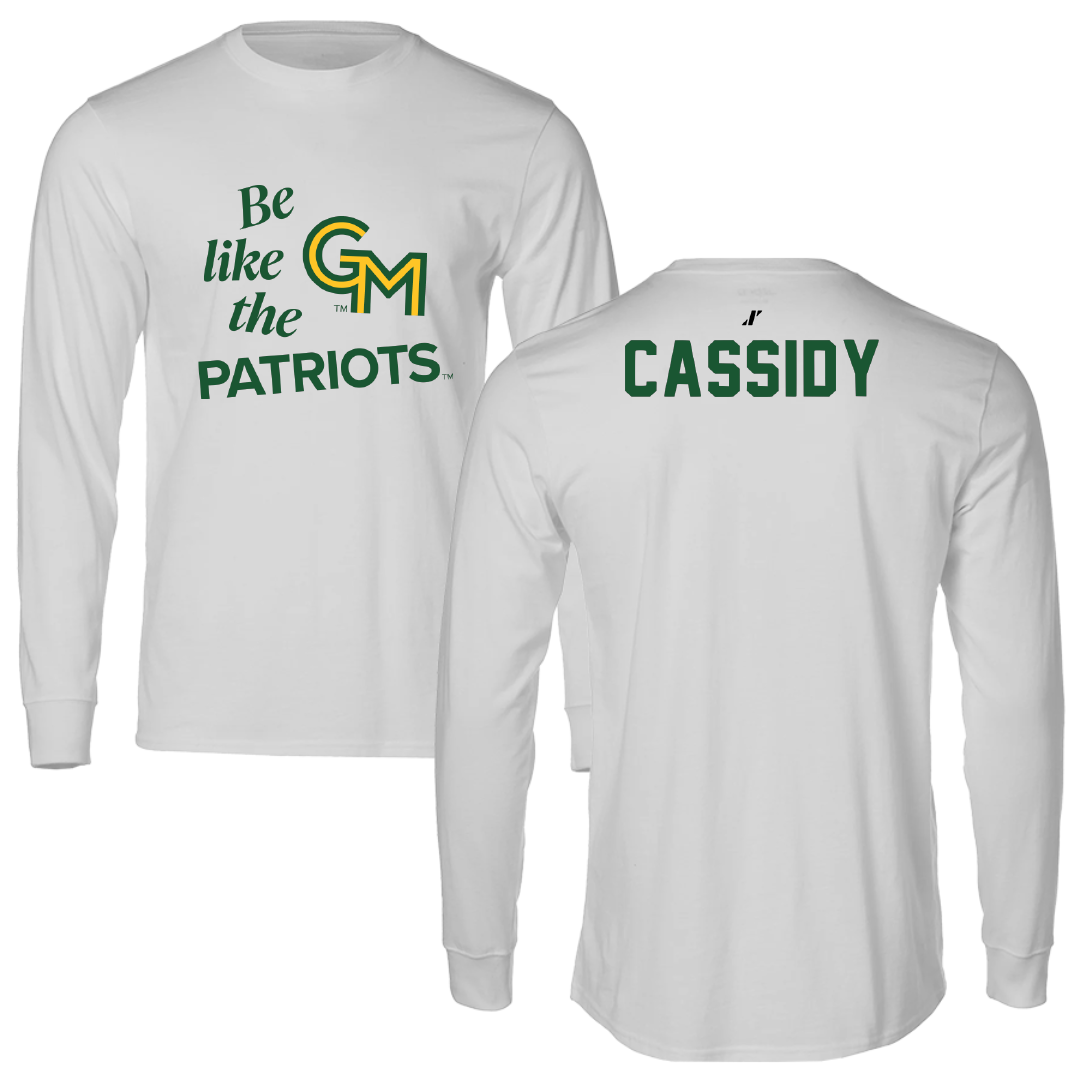 George Mason University Wrestling Light Gray Be Like Us Long Sleeve - Kaden Cassidy