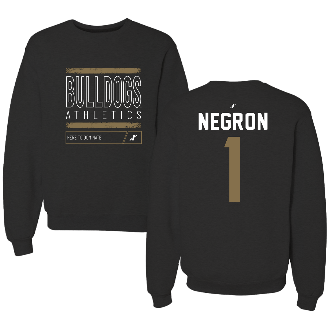 Bryant University Soccer Black Dominate Crewneck - #1 Selena Negron