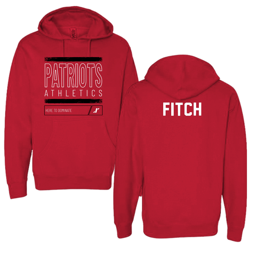 Dallas Baptist University TF and XC Red Dominate Hoodie - Micah Fitch