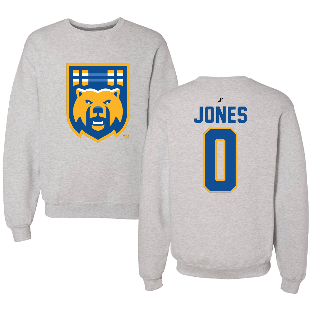 University of California-Riverside Basketball Light Gray Crewneck - #0 Tyler Jones