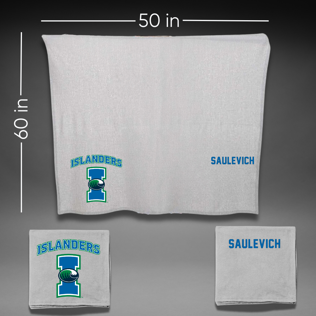 Texas A&M University-Corpus Christi Tennis Gray Blanket - Palina Saulevich