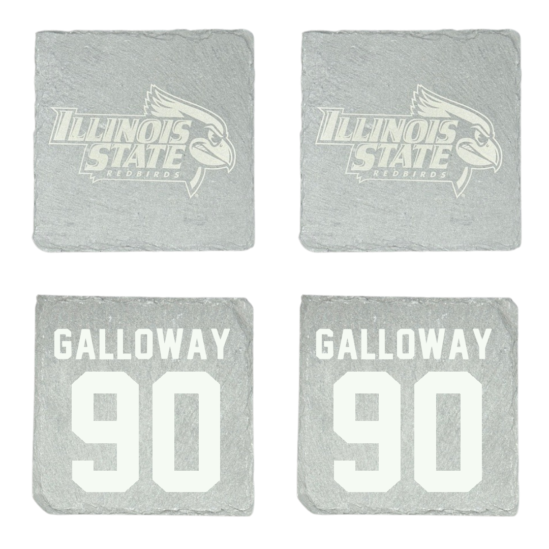 Illinois State University Football Stone Coaster (4 Pack)  - #90 Greg Galloway