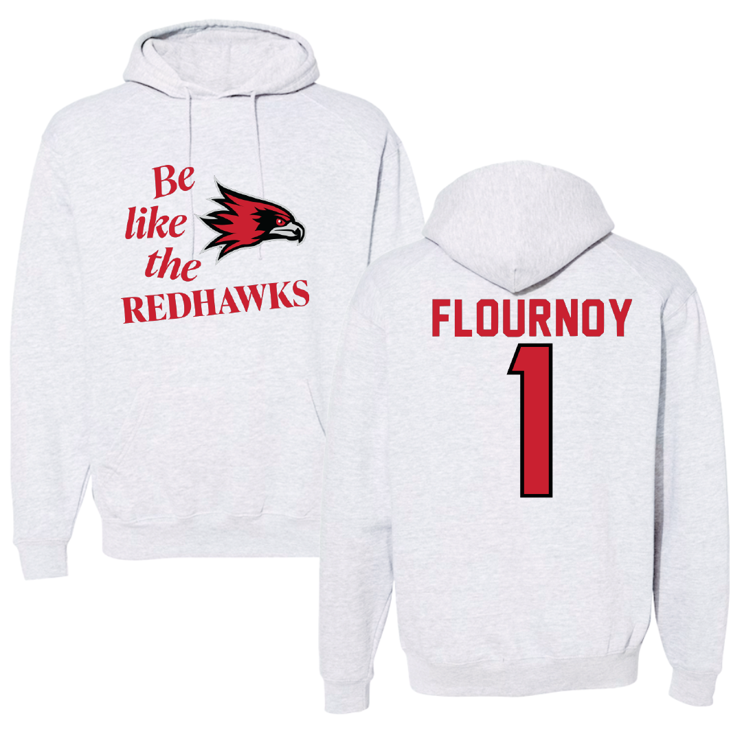 Southeast Missouri State University Football Light Gray Be Like Us Hoodie - #1 Ryan Flournoy