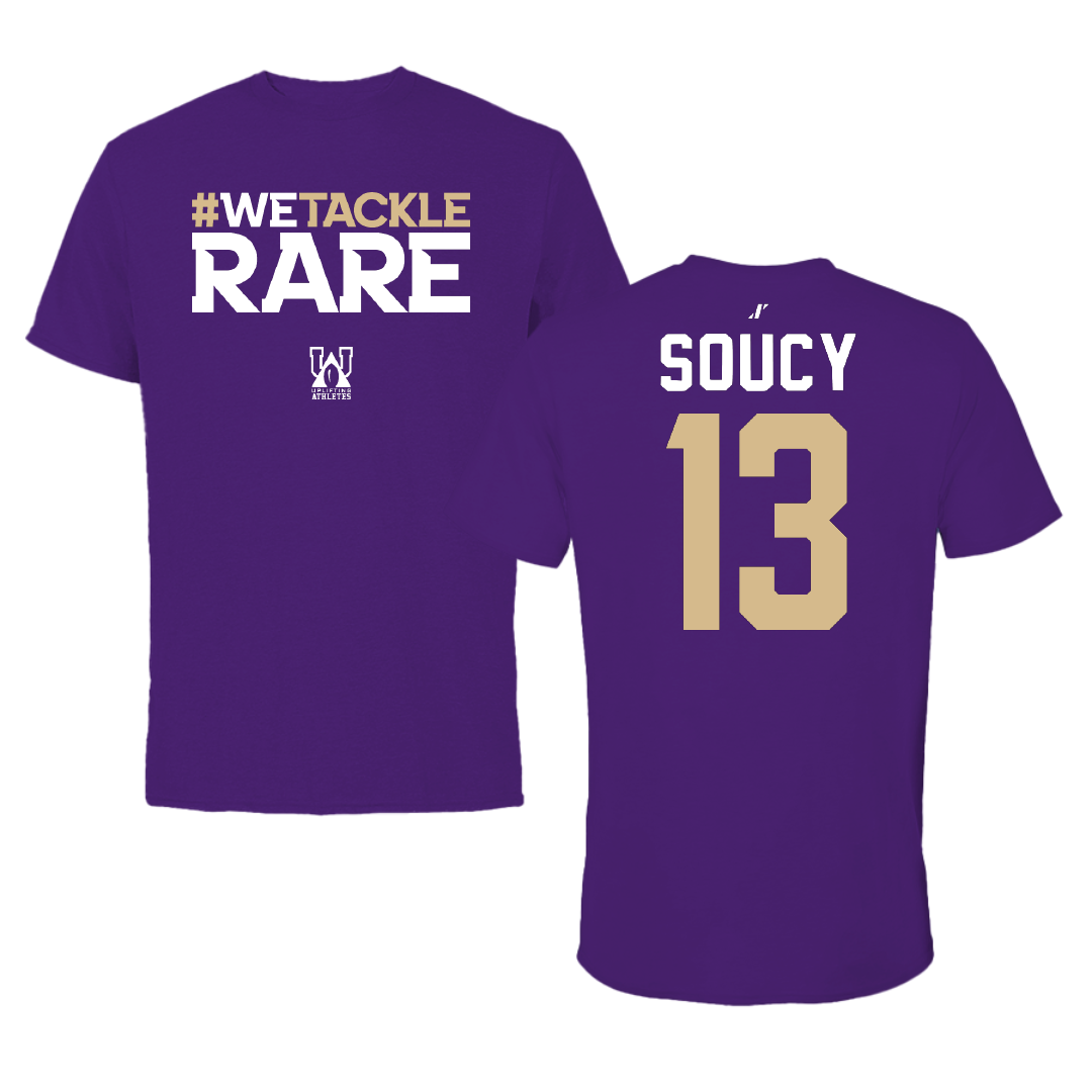 Western Carolina University Soccer Purple Uplifting Athletes Performance Tee - #13 Emma Soucy