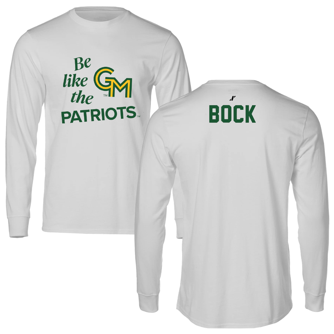 George Mason University Swimming & Diving Light Gray Be Like Us Performance Long Sleeve - Michael Bock
