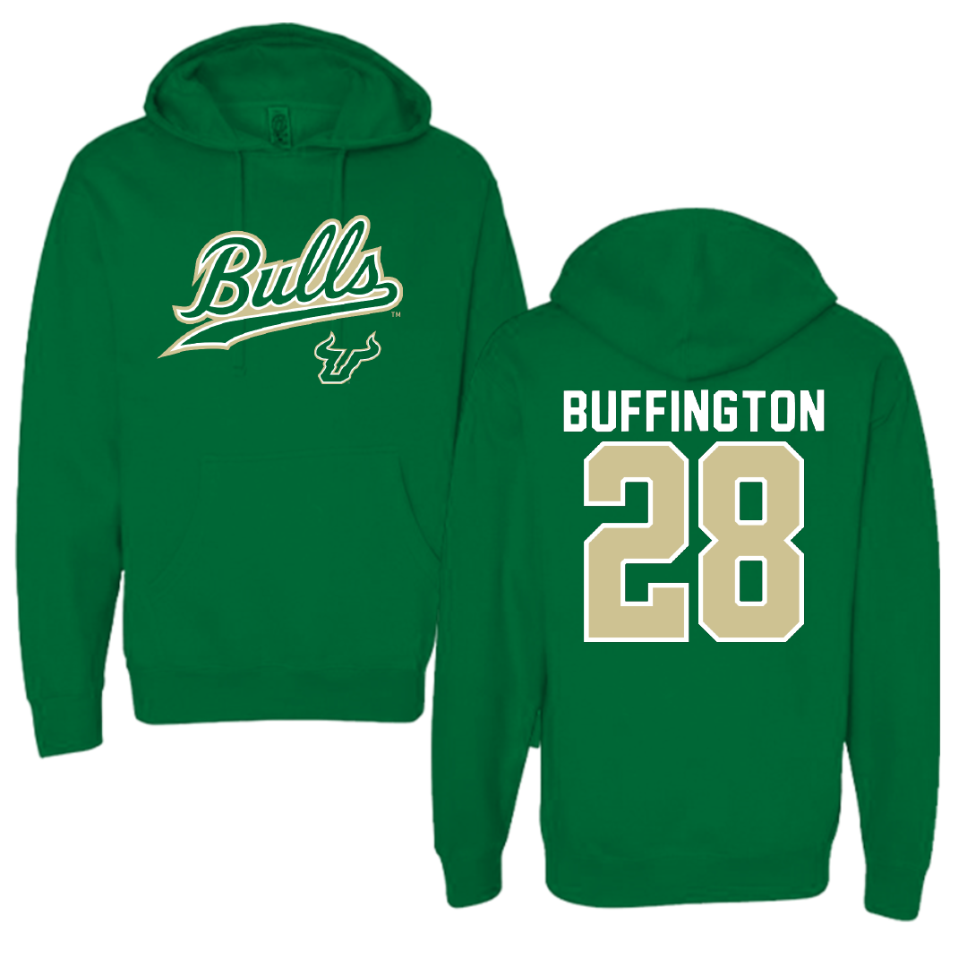 University of South Florida Baseball Green General Hoodie - #28 Matthew Buffington