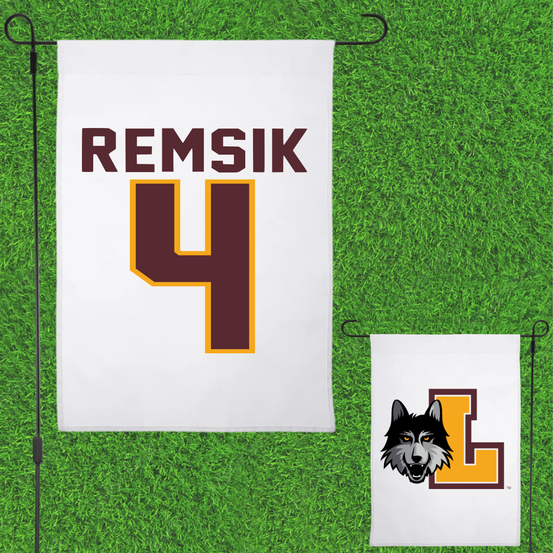 Loyola University-Chicago Softball White Garden Flag - #4 Sophia Remsik