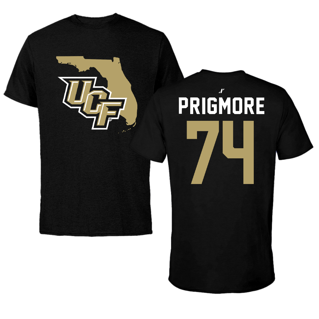 University of Central Florida Football Black State Performance Tee - #74 Matthew Prigmore